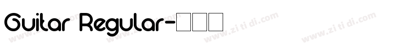 Guitar Regular字体转换